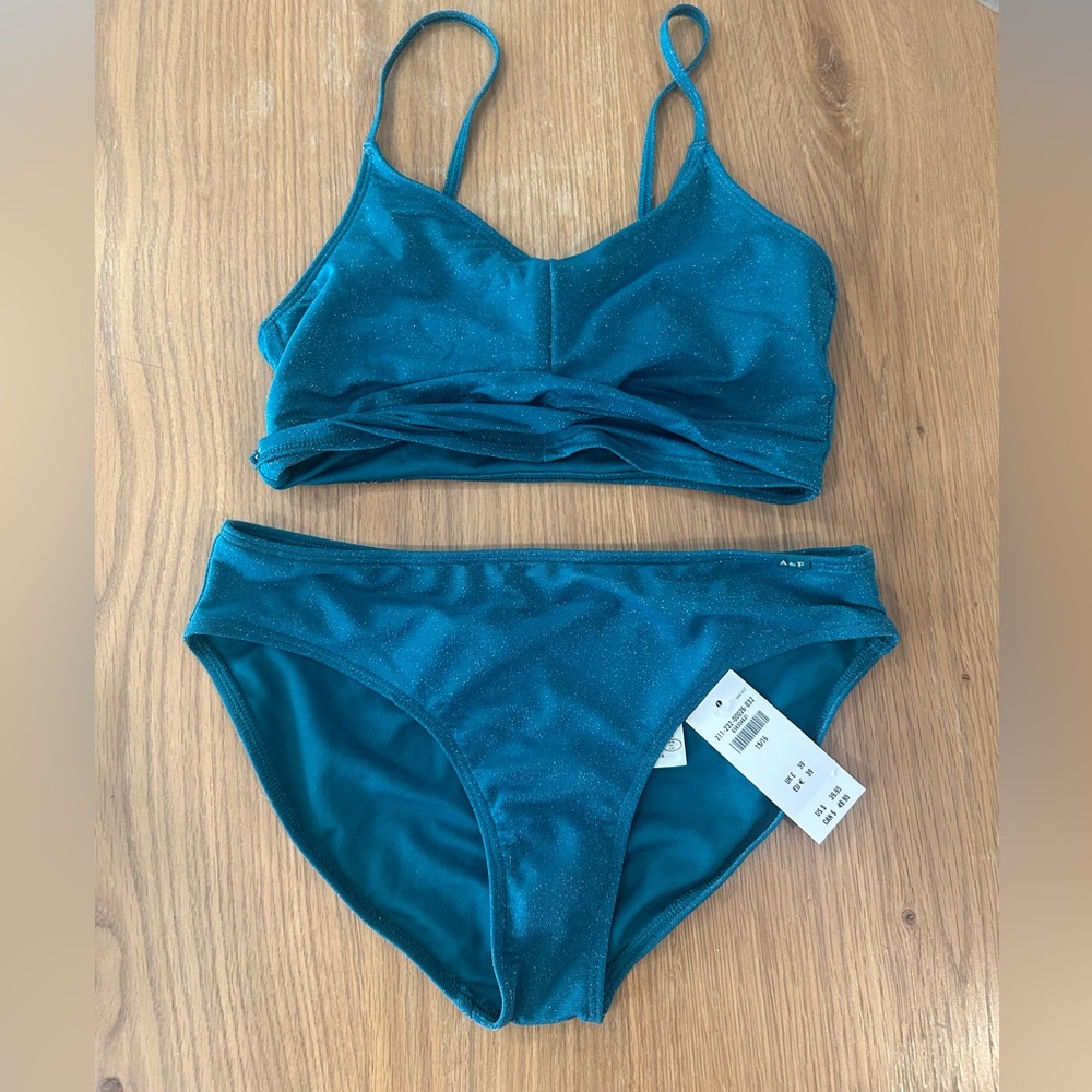 Abercrombie & Fitch Shimmering Teal Swimwear
